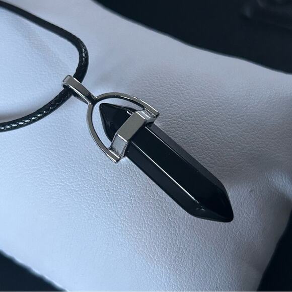 Natural Healing Energy Stone Necklace Hematite for Clarity,New! - Picture 1 of 3